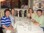Dinner with Prof. Antonio and his wife (Antonia)